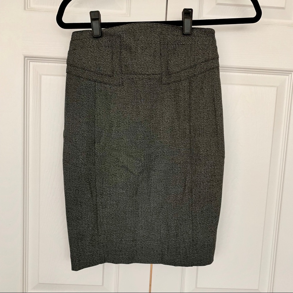 Express Pencil Skirt - Woven Grey - 00